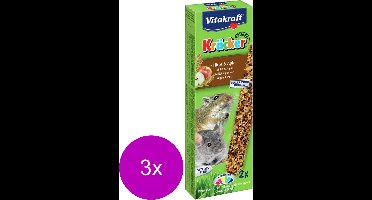 Vitakraft Muis/Gerbil Kracker Corn/Fruit - Knaagdiersnack - 3 x 2 stuks