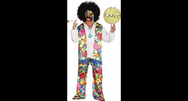 Fiestas Guirca - Volwassenkostuum Hippie man M (48-50)