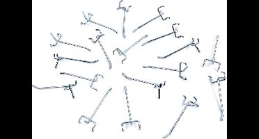 18 Delige Hakenset voor Gereedschapswand