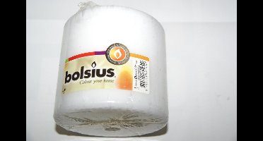 Bolsius Stompkaarsen Rustiek 100x100 - Wit - 2 Stuks