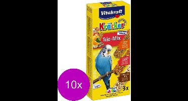 Vitakraft Parkiet Kracker 3 stuks - Vogelsnack - 10 x Honing&Sinaasappel&Popcorn