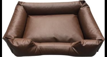 Topmast Dierensofa Hondenmand Hondenkussen  Skai leer Bruin 85 x 60 cm