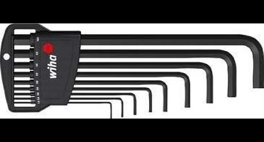 Wiha Stiftsleutelset in Classic houder zeskant 10-delig chemisch gezwart - 06386