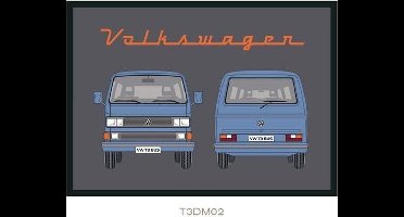 deurmat VW Volkswagen T3 | blauw