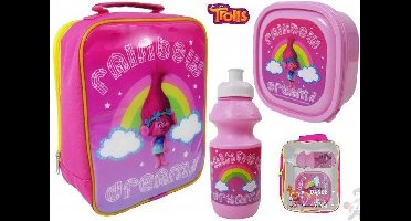 TROLLS Lunch Set Broodtrommel Drinkbeker Lunchtas De Trollen