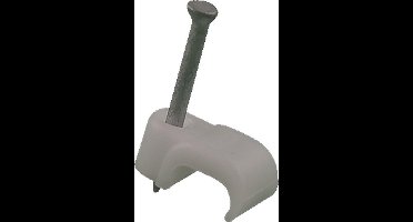 MEPA spijkerclip SP, kunstst, zuiver wit, diam 5 - 6mm