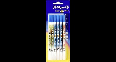 Pelikan - Super Pirat inktwisser - 6 stuks (3x fijne en 3x brede wispunt)