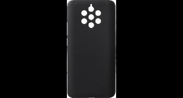 Shop4 - Geschikt voor Nokia 9 PureView Hoesje - Zachte Back Case Mat Zwart