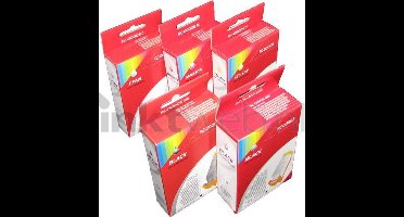 FLWR - Inktcartridge / BCI-3eBK / BCI-6 / 6-Pack / Zwart en Kleur - Geschikt voor Canon