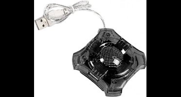 Esperanza Hub Usb 2.0 4 Poorten Voor Laptop En Computer Usb-Connector Black Star