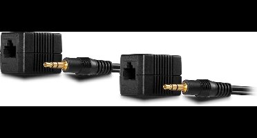 LINDY Audio-extender Audio, stereo (3.5 mm jackplug) Via netwerkkabel RJ45 100 m