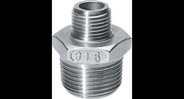 Verloopnippel Nr.245 RVS 3/8 x 1/8