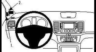 Houder - Brodit ProClip - Seat Alhambra - Volkswagen sharan 2011-2019 Left mount