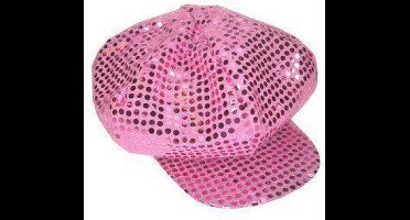 Pailletten pet roze
