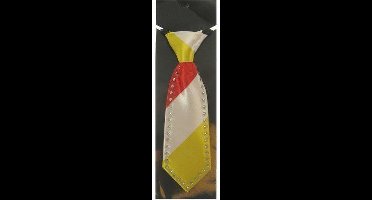 Mini stropdasje rood - wit - geel met strass-stenen