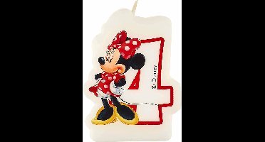 PROCOS - Minnie's café kaars 4 jaar - Decoratie > Kaarsjes