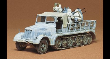 Tamiya Modelbouwpakket Militaire voertuigen - 35050 German Halftrack w/4-Bar.AA Gun Figures Plastic - 1:35 - Modelbouw