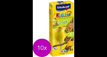 Vitakraft Kanarie Kracker 3 stuks - Vogelsnack - 10 x Sinaasappel&Sesam&Kiwi