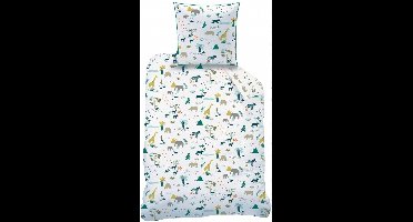 Matt & Rose Safari - Dekbedovertrek - Eenpersoons - 140 x 200 cm - Multi