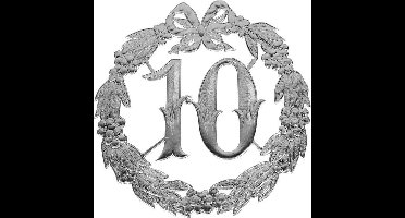 Hulde deco lauwerkrans zilver 10