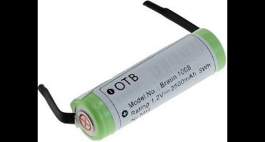 Batterij voor Braun Philips (HX5350)1,2V NiMH 2500mAh