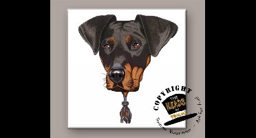 Tegel Hond Dobermann