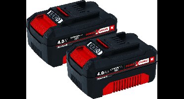 Einhell Twinpack 4.0 Ah Accu - Power X-Change - 18 V/Li-Ion - 2x 4.0 Ah accu - Max. vermogen: 900 W - Active Accu Management Systeem