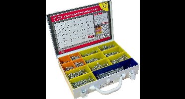 Dynaplus - Assortimentskoffer schroeven - TORX - Verzinkt - 1.604-delig