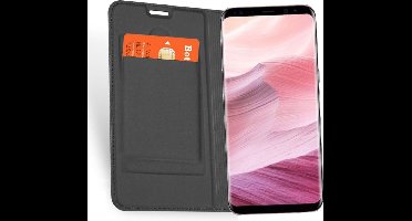 Hoesje geschikt voor Samsung S8 Plus - Book Case Ultra Slim Grijs