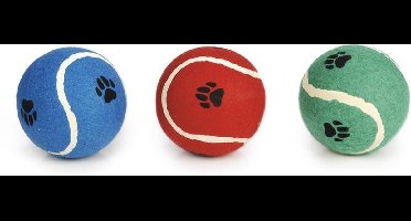 Beeztees Tennisbal - Hondenspeelgoed - Assorti - Dia: 12,5 cm