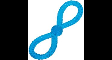 Flamingo Knoop - Hondenspeelgoed - 4 cm - Blauw