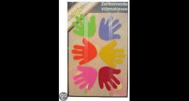 Zelfklevende viltmotieven handjes