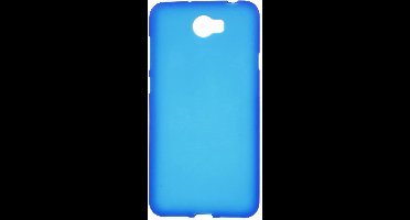 Shop4 - Geschikt voor Huawei Y5 II Hoesje - Zachte Back Case Mat Blauw