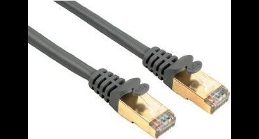 Hama CAT 5e Patch Cable STP, 1 m, grey netwerkkabel Grijs