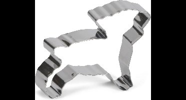 uitsteekvorm Lam 10 cm RVS zilver