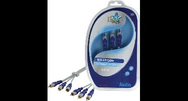 HQ Standaard 3x Rca Mannelijk - 3x Rca Mannelijk Kabel 5.00 M