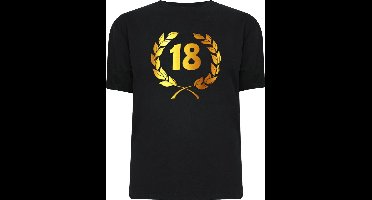 Gouden Krans T-Shirt - 18 jaar (maat xl)