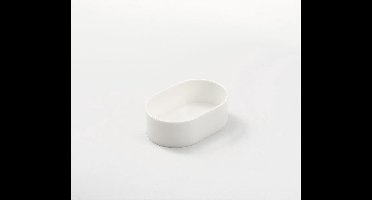 Fauna eivoerpot ovaal wit 11 x 7,5 x 3,5 cm - 1 ST