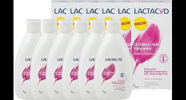 Lactacyd Wasemulsie Gevoelige Huid Voordeelverpakking - 6 stuks
