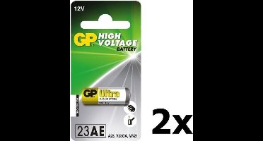 2 Stuks - GP A23 23A 23GA A23 E23A MN21 12V batterij