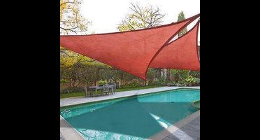 Schaduwdoek 3.6mx3.6mx3.6m Terra / Zalmkleur