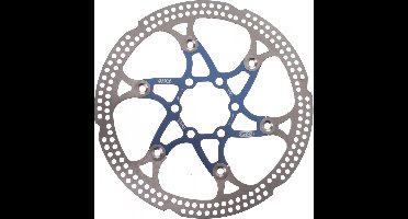 Elvedes Remschijf 160 Mm 6 Gaats Staal Zilver/blauw