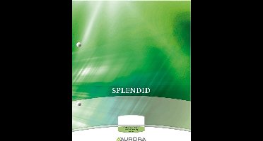 Aurora cursusblok, ft 16,5 x 21 cm, 75 vel, 2-gaatsperforatie, gelijnd