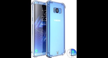 Hoesje geschikt voor Samsung Galaxy S8 Plus - Anti Shock Proof Siliconen Back Cover Case Hoes Transparant