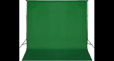 vidaXL - Achtergrondsysteem - 600x300 - cm - groen