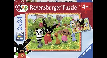 Ravensburger puzzel Bing Bunny - Twee puzzels - 24 stukjes - kinderpuzzel