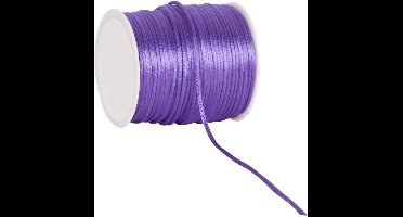 Satijnkoord Paars 2mm / 100 mtr.