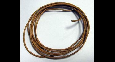 Leren Koord - Natural - 2mm - 5x2meter - Echt Leer!! - Totaal 10 Meter