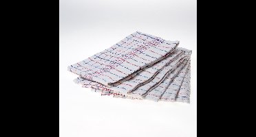 Nedac Sorbo Theedoek Hollandse Ruit - Rood/Blauw - Set van 6