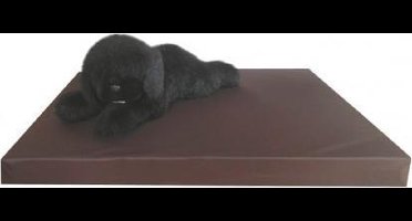 Topmast Gezondheidsmatras Hondenbed Hondenmatras Leatherlook Bruin 125 x 90 cm
